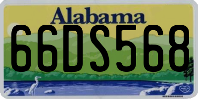 AL license plate 66DS568