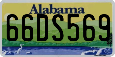 AL license plate 66DS569