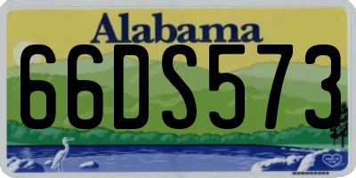 AL license plate 66DS573