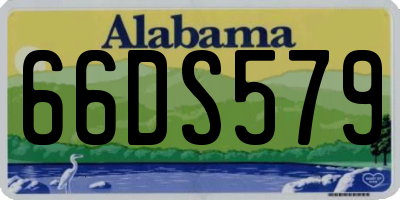 AL license plate 66DS579