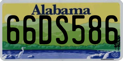 AL license plate 66DS586