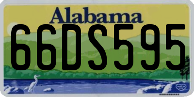 AL license plate 66DS595