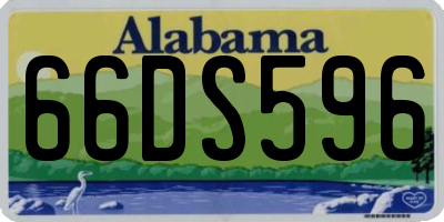 AL license plate 66DS596