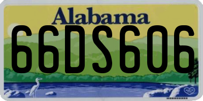 AL license plate 66DS606