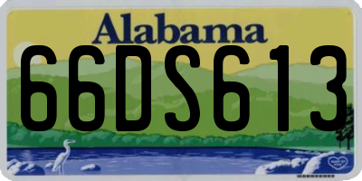 AL license plate 66DS613