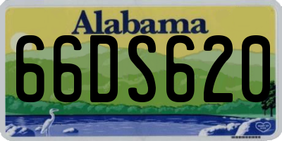 AL license plate 66DS620