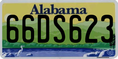 AL license plate 66DS623