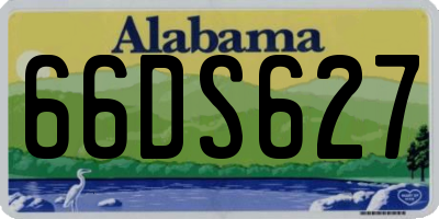 AL license plate 66DS627