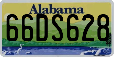 AL license plate 66DS628