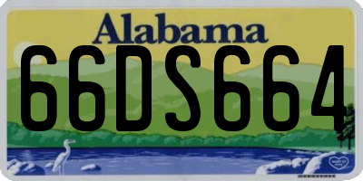 AL license plate 66DS664