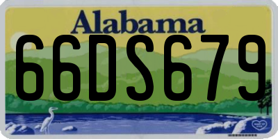AL license plate 66DS679