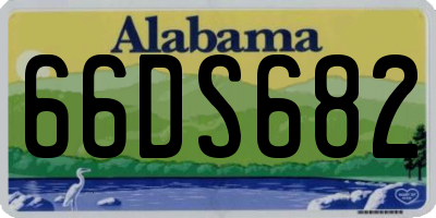 AL license plate 66DS682