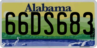 AL license plate 66DS683