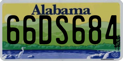 AL license plate 66DS684