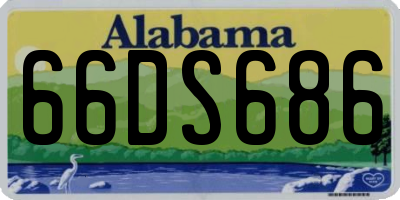 AL license plate 66DS686