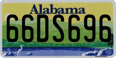 AL license plate 66DS696