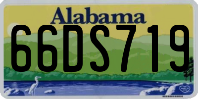 AL license plate 66DS719