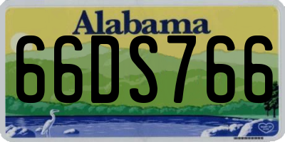 AL license plate 66DS766