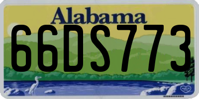 AL license plate 66DS773