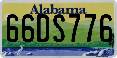 AL license plate 66DS776