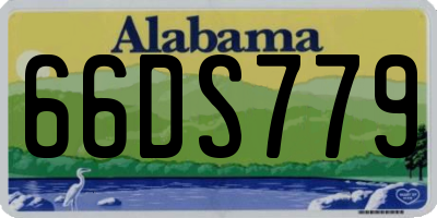 AL license plate 66DS779