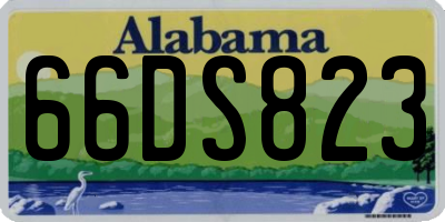 AL license plate 66DS823