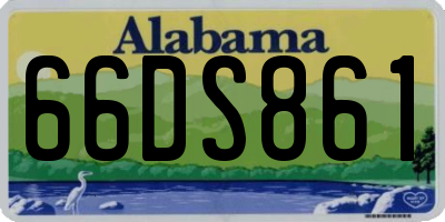 AL license plate 66DS861
