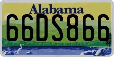AL license plate 66DS866