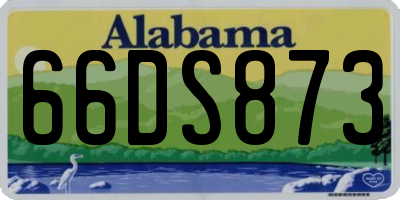AL license plate 66DS873