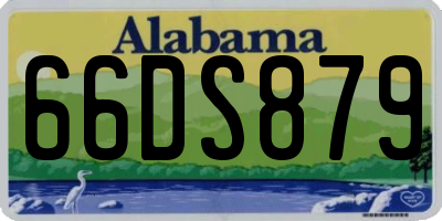 AL license plate 66DS879