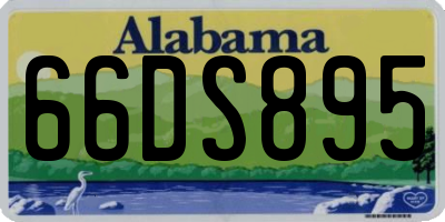 AL license plate 66DS895