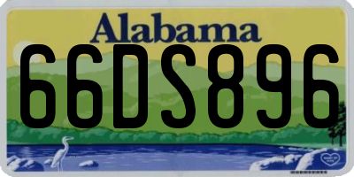 AL license plate 66DS896
