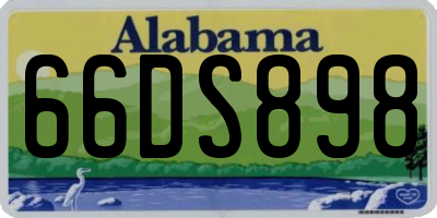 AL license plate 66DS898