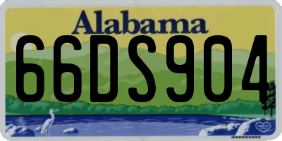 AL license plate 66DS904