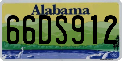 AL license plate 66DS912