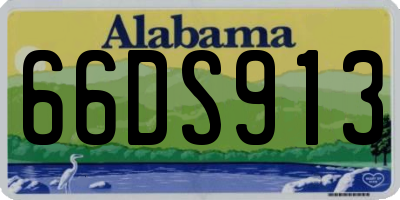 AL license plate 66DS913