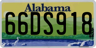 AL license plate 66DS918