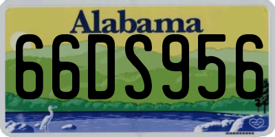 AL license plate 66DS956