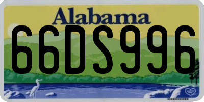 AL license plate 66DS996