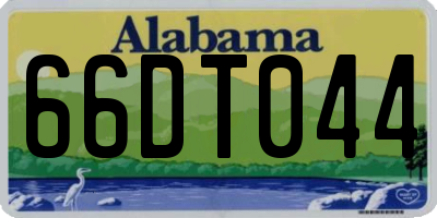 AL license plate 66DT044