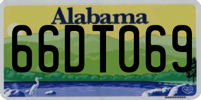 AL license plate 66DT069