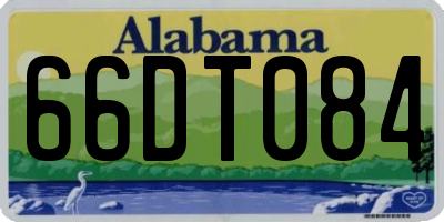 AL license plate 66DT084