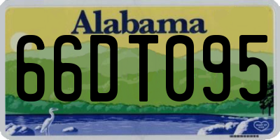 AL license plate 66DT095