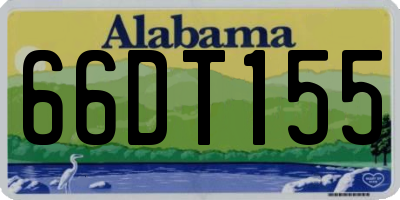 AL license plate 66DT155