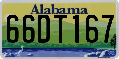 AL license plate 66DT167