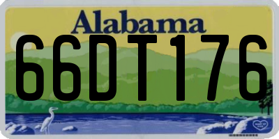AL license plate 66DT176