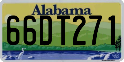 AL license plate 66DT271