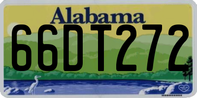 AL license plate 66DT272
