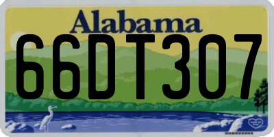AL license plate 66DT307