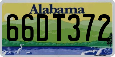 AL license plate 66DT372